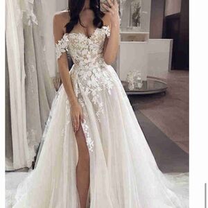 Elegant White Lace Off-Shoulder Dress